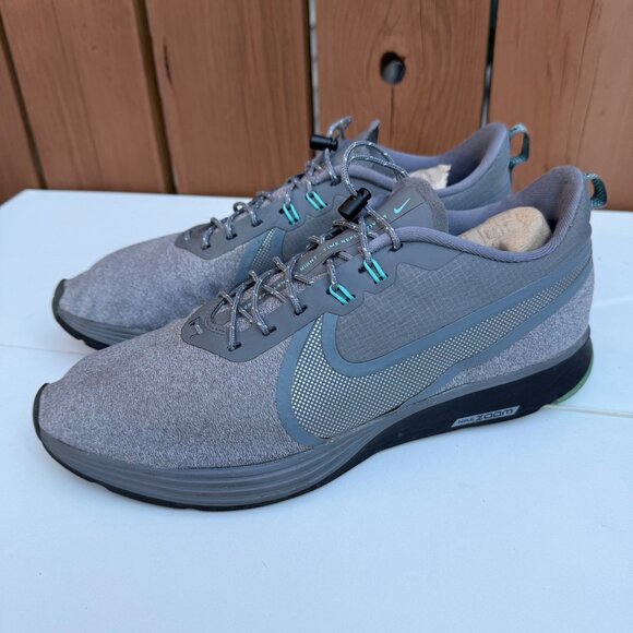 Nike Zoom Air Pegasus 35 Men's Size 10.5 Grey Running Shoes - Picture 1 of 8
